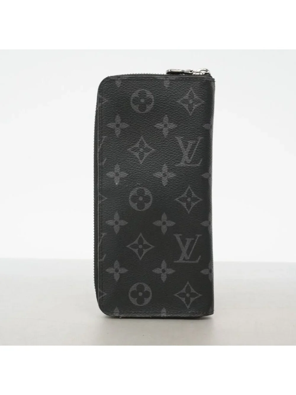 Louis Vuitton Wallet Monogram Eclipse Zippy Vertical Black